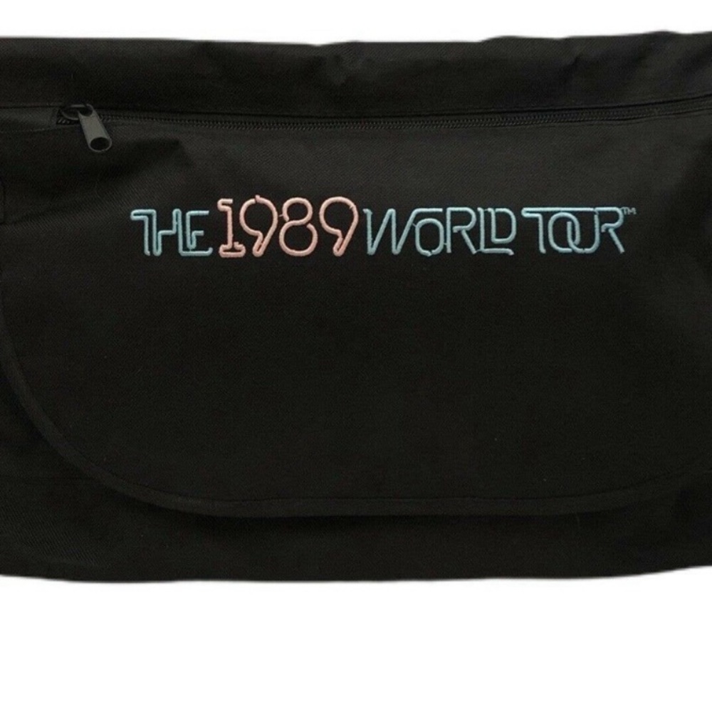 Taylor Swift 1989 World Tour Black Shoulder Tote Messenger Bag